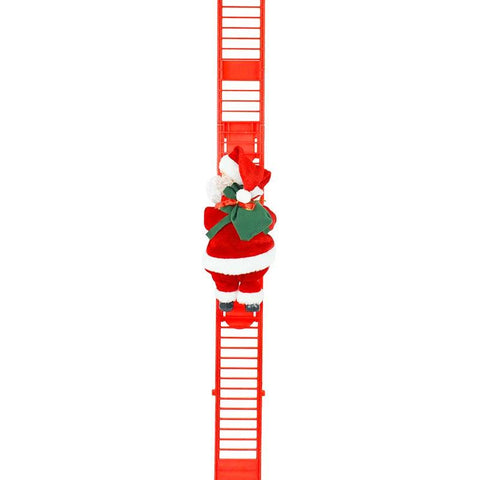 2024 Santa Claus Doll Climbing Ladder with Music Christmas Tree Ornaments Decorations For Home 2025 Navidad New Year Kids Gift