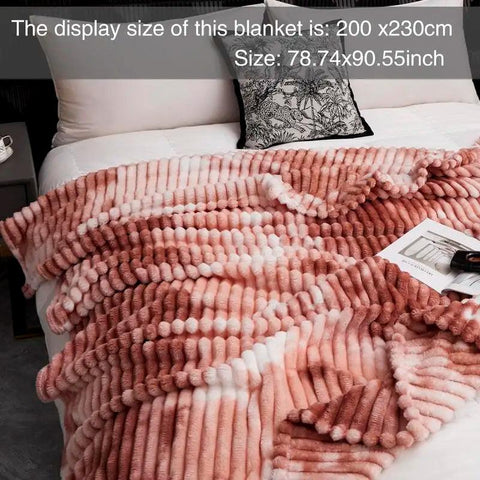 Cloud Printed Flannel Blanket, 1 Count Soft Comfortable Warm Throw, Air-conditioned Room Blanket, Warm Nap Blanket