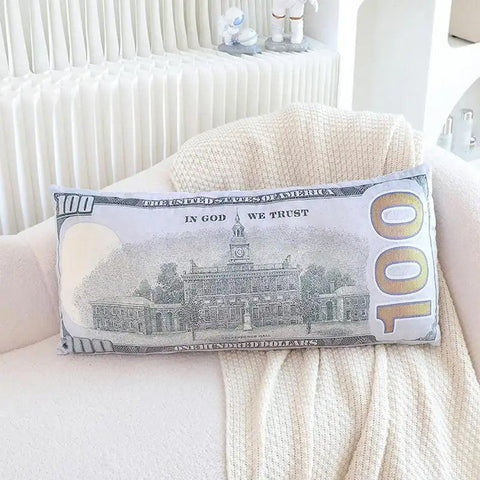 Plush Dollar Pillow Money Pillow Room Decor Cool Pillows Aesthetic Comfy Throw Pillow 100 Dollar Big Pillow Soft Plush Toys