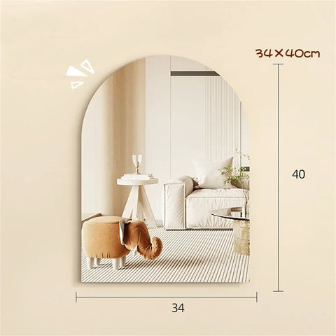 Irregular Mirror Nordic Bathroom Acrylic Wall Decorative Mirrors Shatterproof Cloud Shape Wall Mirror Stickers Home Decoration