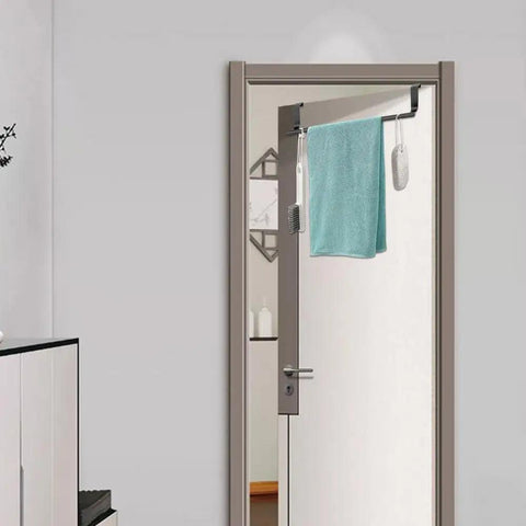 Over The Door Towel Rack Innovative Bath Towel Bar Bathroom Towel Holder Hand Towel Bar Adjustable Multi-functional Bathroom