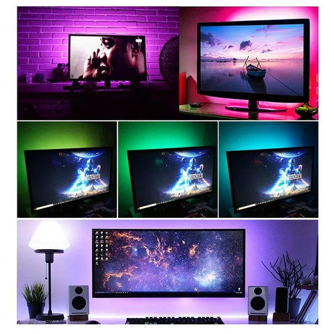 5V Usb Led Lights For Room 5050 Rgb Led Strip 5 10 Meter Diode Tape Gamer Decoration Ice String Bar Lighting Adhesive Led Ribbon