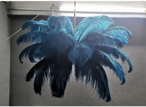 Modern Ostrich Feather Lamp Led Pendant Lights Living Room Home Decor Bedroom Indoor Lighting Chandelier Hanging Light Fixture