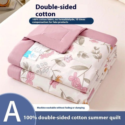 Summer Thin Quilt Comforter Soft Air conditioning Four-season Quilt Duvet Blanket Bed Blanket Bed Silky Comforter Lightweight