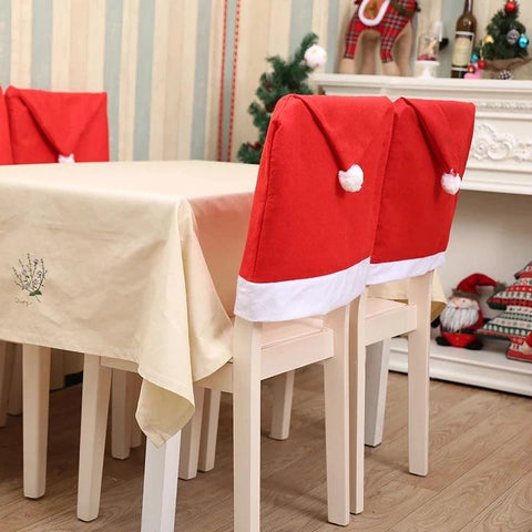 Christmas Chair Cover Christmas Decoration for Home Table Dinner Chair Back Decor 2025 New Year Party Supplies Xmas Navidad 2024