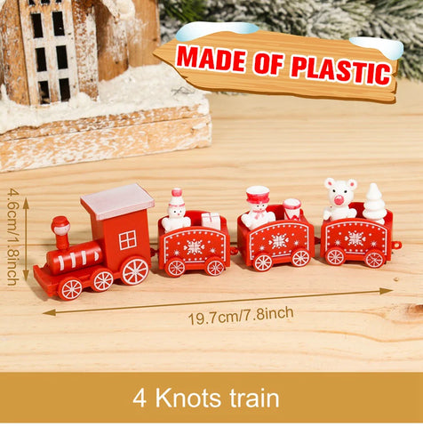 Christmas Train Merry Christmas Decorations For Home 2024 Cristmas Ornament Xmas Navidad Noel Gifts Happy New Year 2025 Gifts