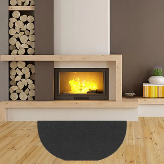 Fireproof Flame retardant High temperature Resistant Fireplace Mat Nonslip Fiberglass Floor Protection For Wooden Fireplace