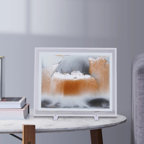 Liquid Moving Sand Art Picture Sandscapes & Landscapes In Motion Decorative Display Painting For Home & Office Desktop