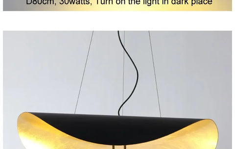 Modern Minimalist Flying Shuttle Hat LED Chandelier Living Room Restaurant Bedroom Pendant Lamp Art Home Decor Lighting Fixtures