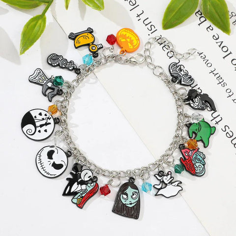 1pc New The Nightmare Before Christmas Bracelet Ins Bracelet for Women Man Sweet Girls Y2K Chain Bracelet Party Jewelry Gifts