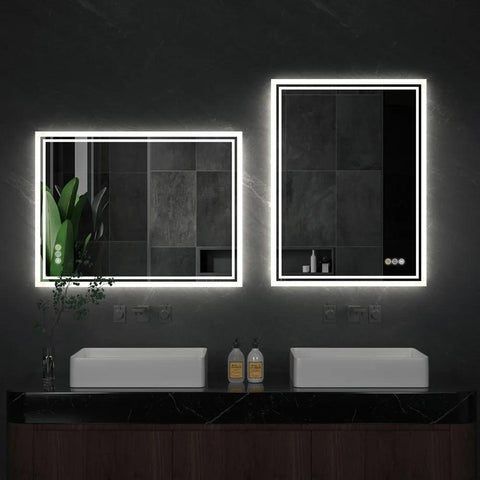 LUVODI Illuminate LED Backlight Bathroom Mirror Frameless Dimmable Defog Bath/Shower/Shaving Mirror