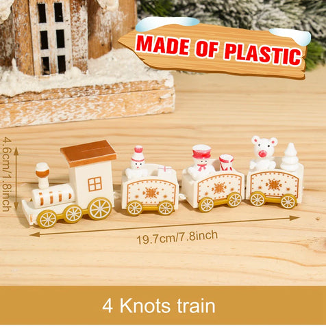 Christmas Train Merry Christmas Decorations For Home 2024 Cristmas Ornament Xmas Navidad Noel Gifts Happy New Year 2025 Gifts