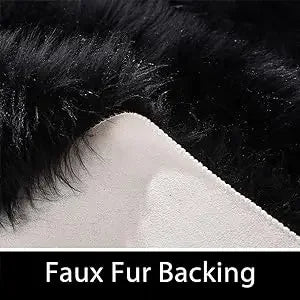 Latepis Area S 10x14 Living Room Rug Washable Grey Faux Sheepskin Fur Rug Fluffy Rug For