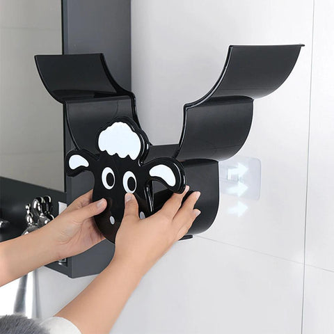 Toilet Paper Holder Shelves Sheep Funny Animal Toilet Paper Storage Funny Wall Mount Toilet Paper Storage for Bathrooms Kitchen