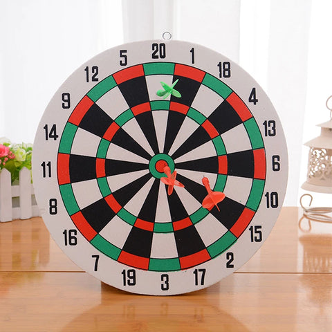 Diameter 29.5 Cm Darts Target With 3 Darts Wall Mounted Two Sides Double-Use Thick Foam Toy Dart Board Game Office Outdoors Game