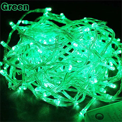 110 /220 V Outdoor 10M 100LED String Lights Garland  Waterproof Fairy Light Christmas Wedding Party Holiday Gardening Decoration