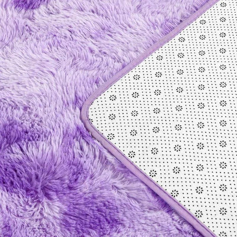 Large Shag Area Rugs, Tie-Dyed Plush Fuzzy Rugs for Living Room, Ultra Soft Fluffy Furry Rugs for Bedroom