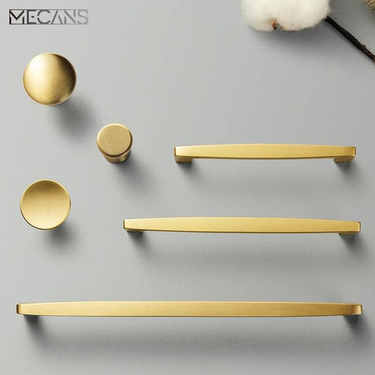 Nordic Solid Brass Cabinet Handle Furniture Pulls Kitchen Handle Drawer Handles Accesorio Muebles Accesorio Cupboard Handle