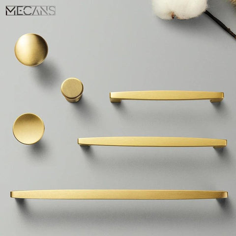 Nordic Solid Brass Cabinet Handle Furniture Pulls Kitchen Handle Drawer Handles Accesorio Muebles Accesorio Cupboard Handle