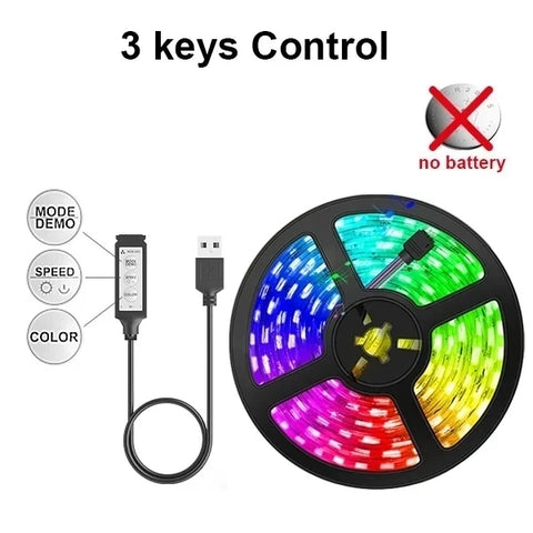 Led Strip Lights For Bedroom 5V 5050 Usb Rgb Tape 10 Meter Ice String Holiday Lighting Wall Led Room Decor Lamp Wifi Band Ribbon