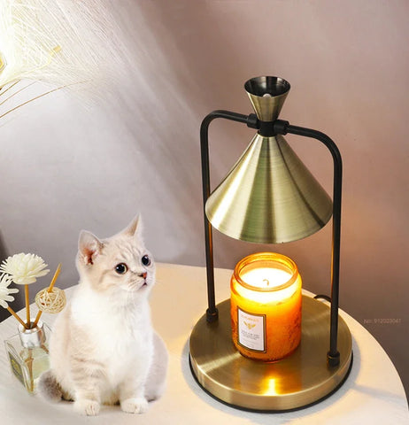 Candle Warmer Electric Wax Melt Lamp Lantern for Top-Down Candle Melting Waxing Burner Aromatherapy Lamp Table Lamp for Spa Club