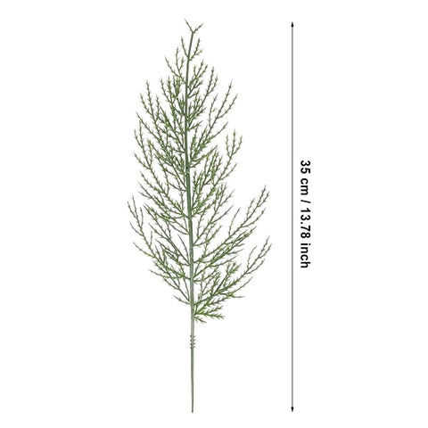 20 Pcs Artificial Cedar Faux Cedar Spray Branches Cedar Twig Stems Picks Plastic Greenery Ceder Stems Artificial Flower Packs