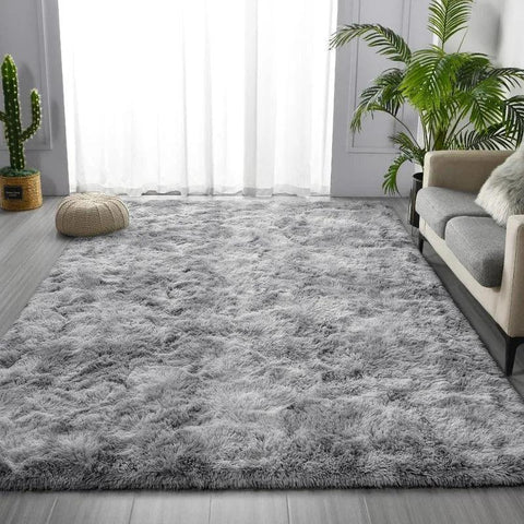 Large Shag Area Rugs, Tie-Dyed Plush Fuzzy Rugs for Living Room, Ultra Soft Fluffy Furry Rugs for Bedroom