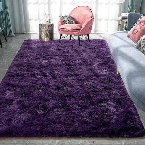 Fluffy Rugs for Bedroom Fuzzy Area Rugs for Living Room Soft Kids Carpet Non Slip Rugs for Hardwood Floors Room Decor