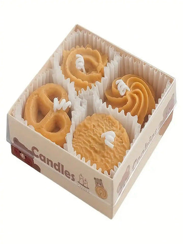 Four cookies aromatherapy candles wholesale Aromatherapy gift box with gift creative candle ins style gift modeling wax