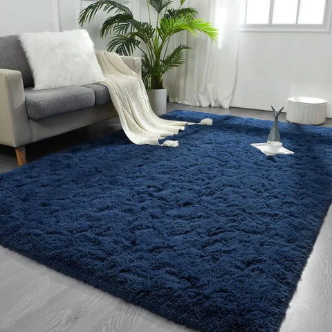 Feet Large Area Rugs, Tie-Dyed Light Grey Shaggy Rug Fluffy Throw Carpets, Ultra Soft Plush Modern Indoor Fuzzy Rugs