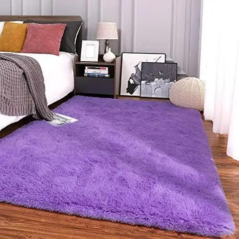 Fluffy Rugs for Bedroom Fuzzy Area Rugs for Living Room Soft Kids Carpet Non Slip Rugs for Hardwood Floors Room Decor