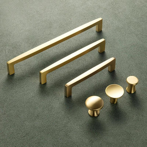 Nordic Solid Brass Cabinet Handle Furniture Pulls Kitchen Handle Drawer Handles Accesorio Muebles Accesorio Cupboard Handle