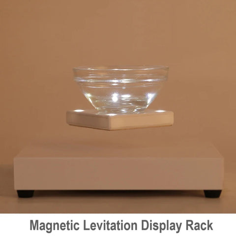 Rotating Magnetic Levitating Display Rack Acrylic 200g Load Bearing 20-25mm No Load Suspension Distance LED Maglev Display Stand