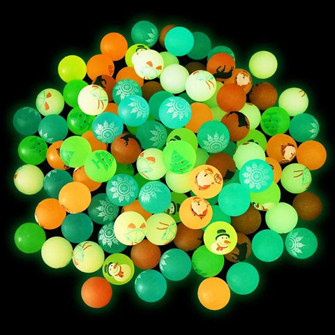 10/30Pcs Christmas Glow in The Dark Bouncy Balls Kids Birthday Party Game Gift Rubber Bouncing Ball Toy Pinata Goodie Bag Filler