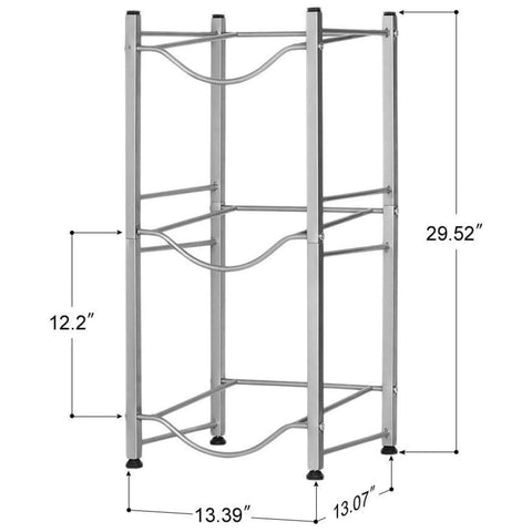 3-layer kettle rack, 5-gallon detachable water bottle rack, suitable for kitchen and office use