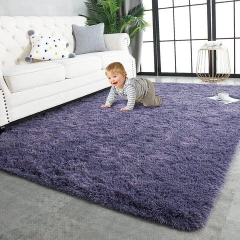 Fluffy Rugs for Bedroom Fuzzy Area Rugs for Living Room Soft Kids Carpet Non Slip Rugs for Hardwood Floors Room Decor