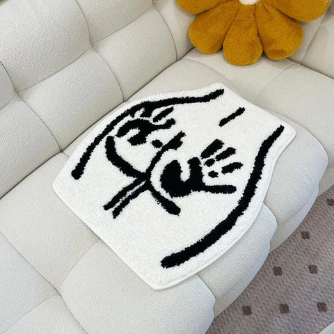 Ass Butt Carpet Soft Tufted Rug for Bathroom Non-slip Absorb Water Plush Handmade floormat Bedroom Kitchen Toilet Carpet