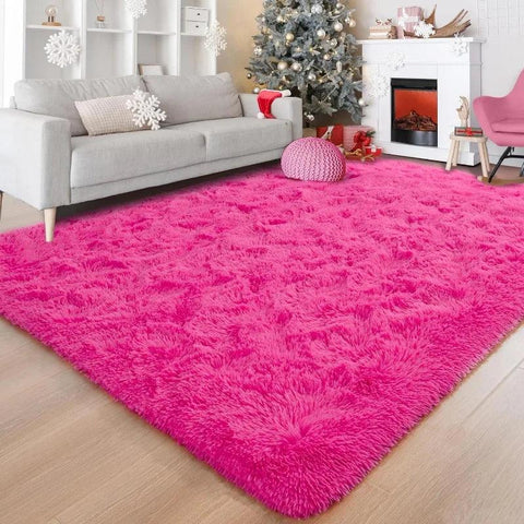 Large Area Rugs for Living Room Bedroom, Fluffy Kids Room Plush Shaggy Nursery Rug Furry Throw Carpets for Boys Girls