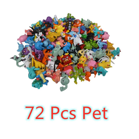 144 Style Pokemon Figure Toys Anime Pikachu Action Figure Model Ornamental Decoration Collect Toys For Children's Christmas Gift