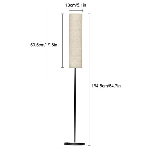 126LEDs Floor Lamp 12W 800Lumens Standing Tall Lamp with Magnetic Remote Controller 2800K-7000K Adjustable Color Temperature