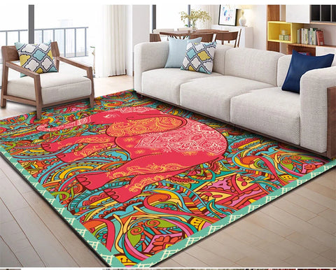 Retro Ethnic Carpets for Living Room Large Area Rugs Home Decor Hallway Boho Carpet Moroccan Bedroom Beside Floor Mat Luxury