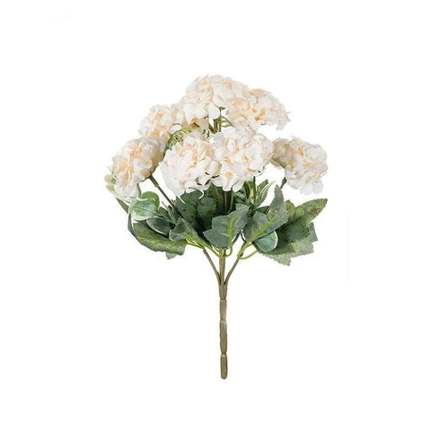 8 heads 5 forks Artificial flowers Hydrangea For Wedding bridal bouquet Decoration Home Floral Arrangement Christmas Accessories