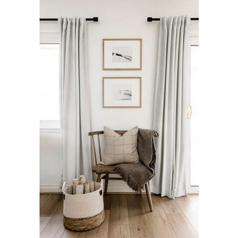 100% Blackout Shield Linen Blackout Curtains for Bedroom 96 Inches Long,Back Tab/Rod Pocket Living Room Drapes,