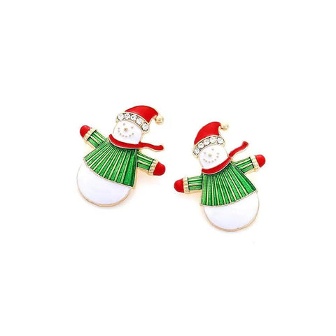 Sweet Christmas Gingerbread Man Earrings 2024 New Year Gifts