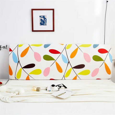 Geometric Headboard Cover Nordic Style Elastic Soft Comfortable Polyester Fabric Bed Head Cover Dust Proof Protector Decoration