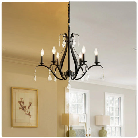 Modern Chandelier for Dining Room Living Room K9 Crystal Pendant Lighting Candle Chandeliers Home Decoration Light Fixtures Lamp