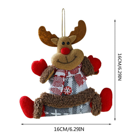 New Year Christmas Tree Decorations Santa Claus Elk Hanging Home Decor Christmas Tree Ornaments Xmas Gift L5