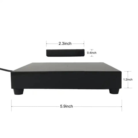 Rotating Magnetic Levitating Display Rack Acrylic 200g Load Bearing 20-25mm No Load Suspension Distance LED Maglev Display Stand