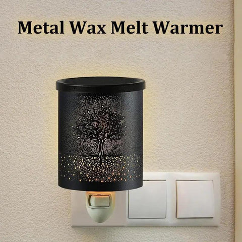 Metal Wax Melt Burner Scented Oil Burner Electric Candle Waxs Warmer Melter Essential Oil Fragrance Burner For Home Office Decor