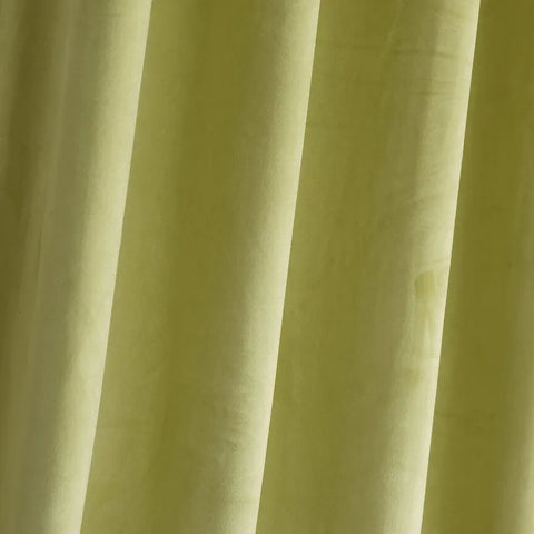 Velvet Curtains 2 Panels Set, Block Light Thermal Insulated Velour Rod Pocket Drapes for Bedroom and Living Room